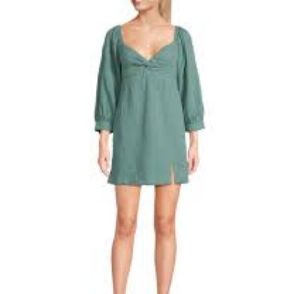 Roxy Moonlight Shores Long Sleeve Mini Dress NWT - Picture 1 of 5
